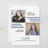 Moderne Baseball Diamond Photo Afstudeerder Invita (Achterkant)