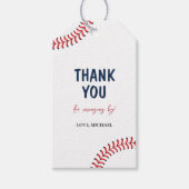 Moderne Baseballsteken Verjaardags Cadeautag Cadeaulabel (Voorkant)