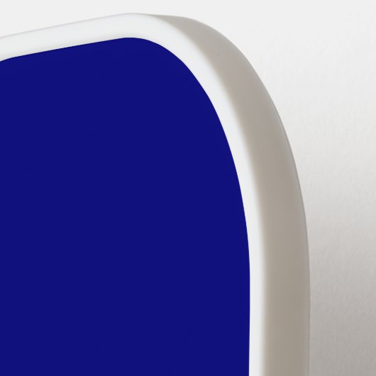 Moderne Basic Marine Blauw Grijs Shades Custom Naa Pickleball Paddle (Links Detail)