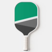 Moderne Basic Mint Groen Grijze tinten Aangepaste Pickleball Paddle (Achterkant)