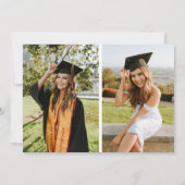 Moderne Basis 3 Foto Afstudeerverslag Kaart (Achterkant)