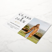 Moderne Basis Foto Folie Havo/Vwo Folie Uitnodiging (Gedraaid)