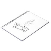 Moderne basis Tattoo ART studio script typografie Notitieboek (Linkerzijde)