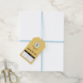 Moderne Basis Zachte Gele Maat & Prijskaartje Cadeaulabel (Met Touw)
