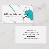 Moderne basistrainer voor trainers voor trainers i visitekaartje (Voorkant / Achterkant)