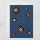 Moderne Basketbal Bal Foto Bedankt Coach (Achterkant)