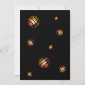 Moderne Basketbal Bal Foto Bedankt Coach  (Achterkant)