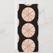 Moderne Basketbal Patroon Ticket Stijl Feestje In Kaart (Achterkant)