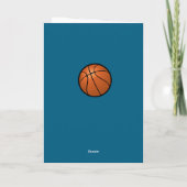 Moderne basketbal sport Happy Birthday Kaart (Achterkant)