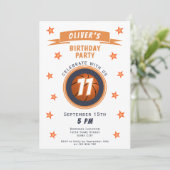 Moderne Basketbal Sportverjaardag Kaart (Staand voorkant)