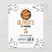 Moderne basketbal tactieken budget verjaardag uitn (Voorkant)