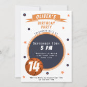 Moderne basketbal thema sport kaart (Voorkant)