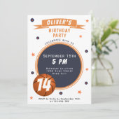 Moderne basketbal thema sport kaart (Staand voorkant)