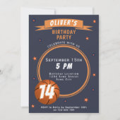 Moderne basketbal thema sport kaart (Voorkant)