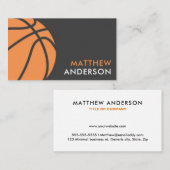 Moderne basketbal visitekaartjes (Voorkant / Achterkant)