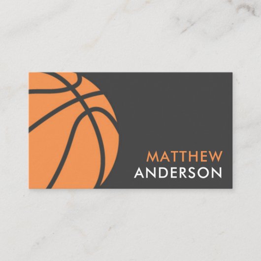 Moderne basketbal visitekaartjes (Voorkant)