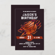 Moderne basketbalbrand verjaardag