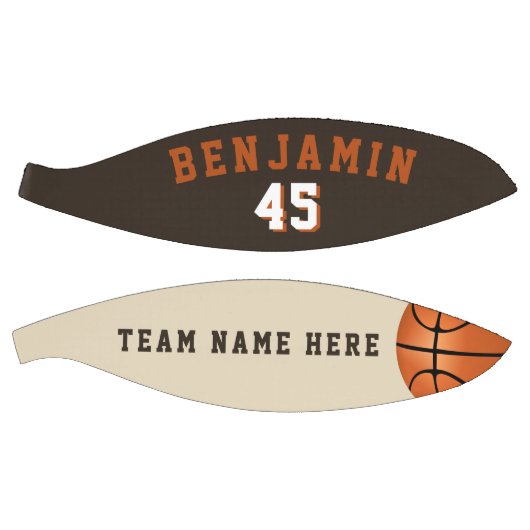 Moderne Basketball met teamnaam Basketbal (Panelen)