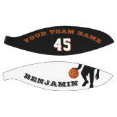 Moderne Basketball met teamnaamnummer Basketbal (Panelen)