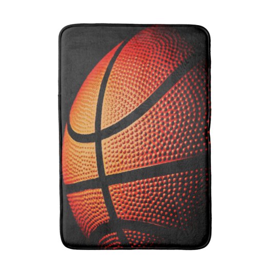 Moderne Basketball Sport Ball Skin Textern Pattern Badmat (Voorkant Verticaal)