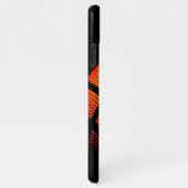 Moderne Basketball Sport Ball Skin Textern Pattern iPhone Hoesje (Rechterkant)