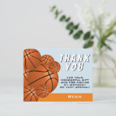 Moderne Basketball Sportkinderen Birthday Hartelij Briefkaart (Staand voorkant)