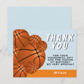 Moderne Basketball Sportkinderen Birthday Hartelij Briefkaart (Voorkant / Achterkant)