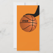 Moderne Basketball Sports Birthday Bedankkaart (Achterkant)