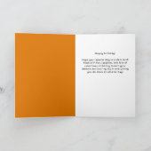 Moderne basketbalspeler thema verjaardag kaart (Binnen)