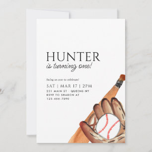 Moderne Bat Handschoen Bal Sport Honkbal Verjaarda Kaart