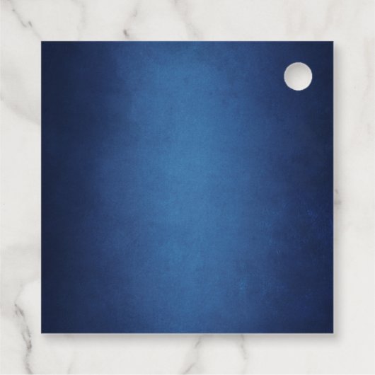 Moderne Bat Mitzvah Blauwe Ster van David Custom P Bedankjes Labels (Achterkant)