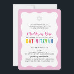 MODERNE BAT MITZVAH regenboog kleuren golvende ran Kaart<br><div class="desc">door kat massard >> https://linktr.ee/simplysweetpaperie <<< Een modern, eenvoudig stijlvol uitnodigingsontwerp voor de BAR, Bat of B'NAI MITZVAH TIP van uw kind:: 1. Als u afbeeldingen en lettertypen wilt wijzigen/verplaatsen en meer tekst wilt toevoegen, klikt u op de knop "Aanpassen". - - - - - - - - - -...</div>