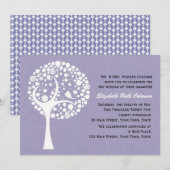 Moderne Bat Mitzvah-uitnodiging Kaart (Voorkant / Achterkant)