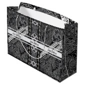Moderne BATIK Patroon Groot Cadeauzakje (Achterkant Gekanteld)