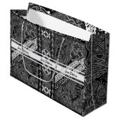 Moderne BATIK Patroon Groot Cadeauzakje (Voorkant Gekanteld)