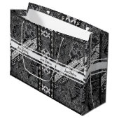 Moderne BATIK Patroon Groot Cadeauzakje (Voorkant Gekanteld)