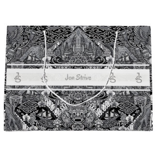 Moderne BATIK Patroon Groot Cadeauzakje
