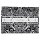 Moderne BATIK Patroon Groot Cadeauzakje (Achterkant)