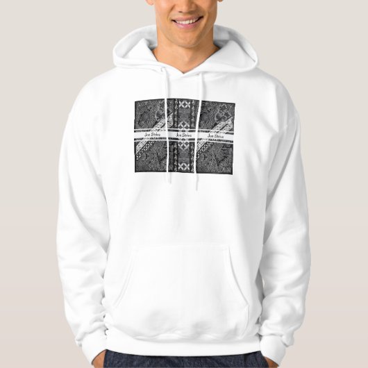 Moderne BATIK Patroon Hoodie (Voorkant)