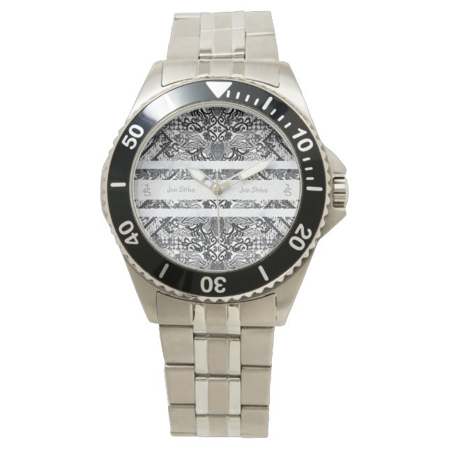 Moderne BATIK Patroon Horloge (Voorkant)