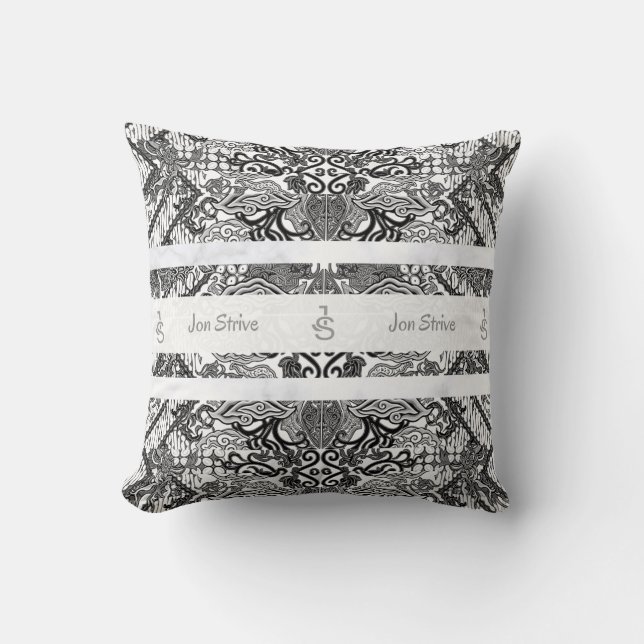 Moderne BATIK Patroon Kussen (Voorkant)
