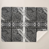 Moderne BATIK Patroon Sherpa Deken (Voorkant (horizontaal))