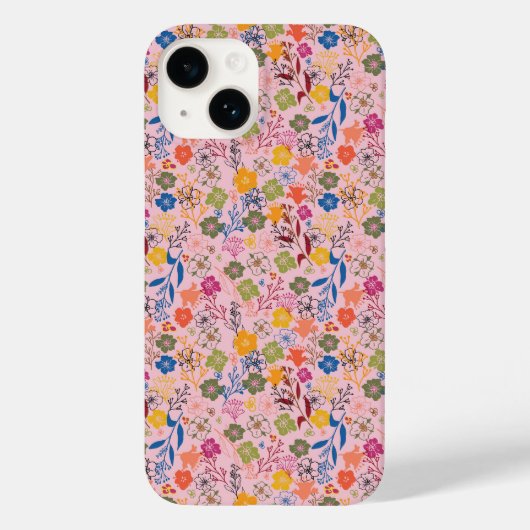 Moderne Batik Roze Schaduw Case-Mate iPhone Case (Achterkant)