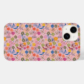 Moderne Batik Roze Schaduw Case-Mate iPhone Case (Achterkant (horizontaal))