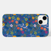 Moderne Batik Victoria Blauw Case-Mate iPhone Case (Achterkant (horizontaal))