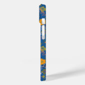 Moderne Batik Victoria Blauw Case-Mate iPhone Case (Achterkant / Links)