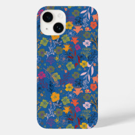 Moderne Batik Victoria Blauw Case-Mate iPhone 14 Hoesje