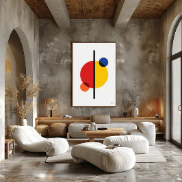 Moderne Bauhaus Geometrische Abstracte Minimalisti Poster