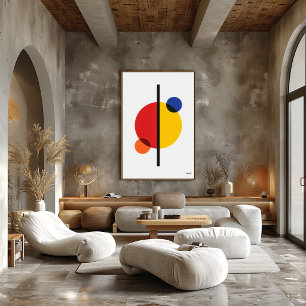 Moderne Bauhaus Geometrische Abstracte Minimalisti Poster