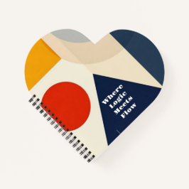 Moderne Bauhaus geometrische patroon Notitieboek